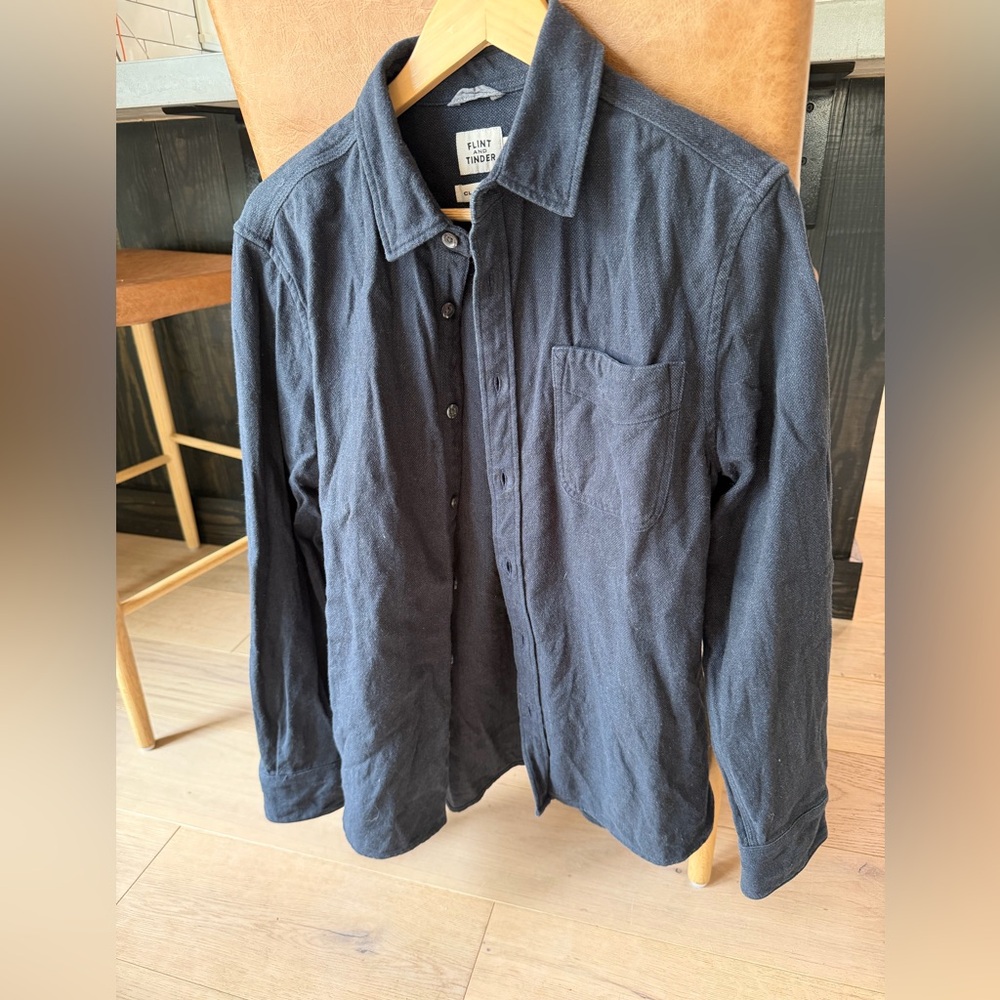 Flint and tinder button down